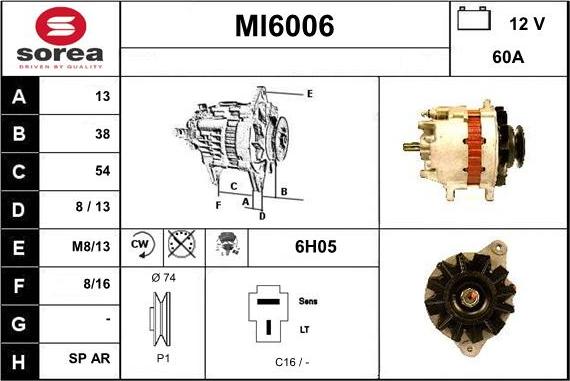 Sera MI6006 - Alternator furqanavto.az