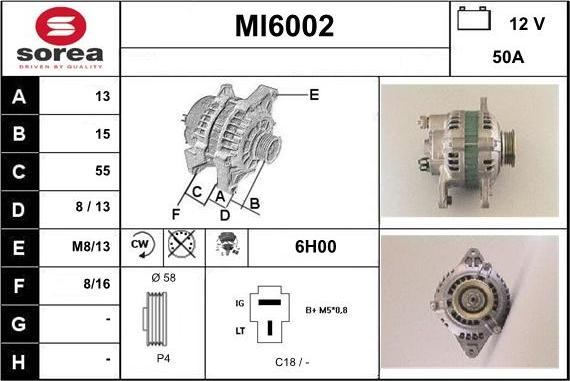 Sera MI6002 - Alternator furqanavto.az