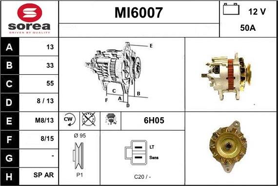 Sera MI6007 - Alternator furqanavto.az