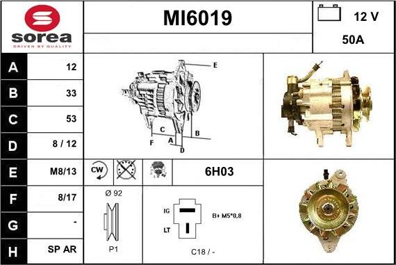 Sera MI6019 - Alternator furqanavto.az