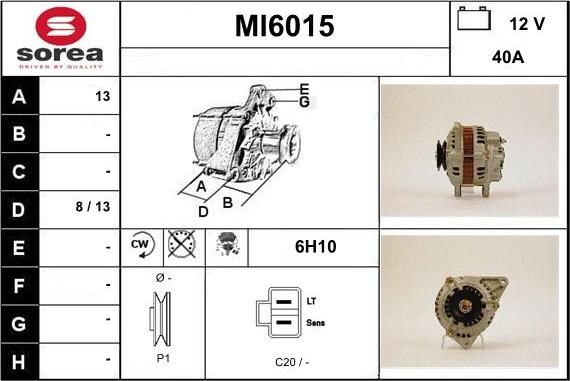 Sera MI6015 - Alternator furqanavto.az