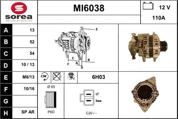 Sera MI6038 - Alternator furqanavto.az