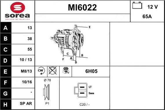 Sera MI6022 - Alternator furqanavto.az