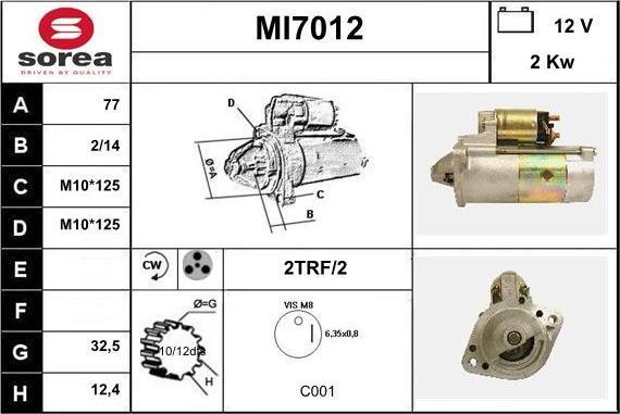 Sera MI7012 - Başlanğıc furqanavto.az