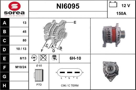 Sera NI6095 - Alternator furqanavto.az