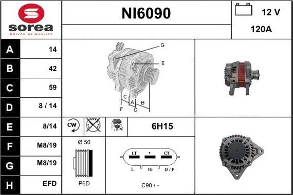 Sera NI6090 - Alternator furqanavto.az