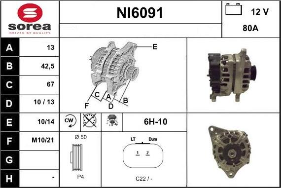 Sera NI6091 - Alternator furqanavto.az