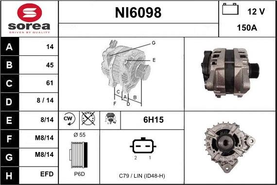 Sera NI6098 - Alternator furqanavto.az