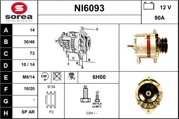 Sera NI6093 - Alternator furqanavto.az