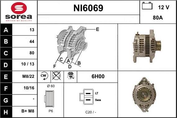 Sera NI6069 - Alternator furqanavto.az