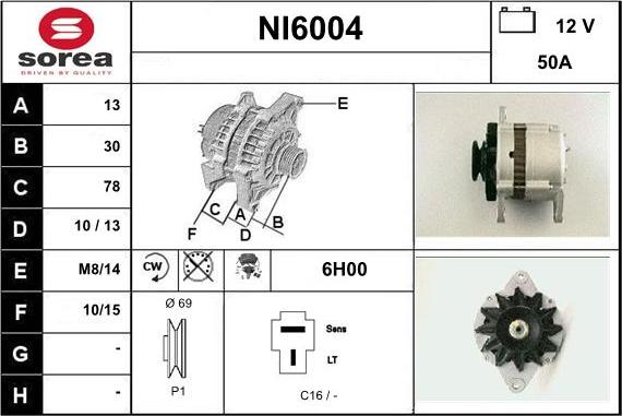 Sera NI6004 - Alternator furqanavto.az