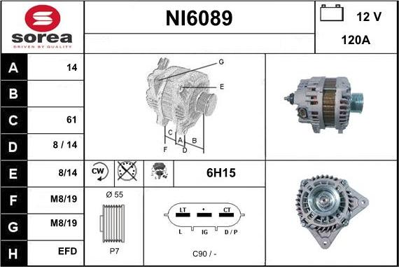 Sera NI6089 - Alternator furqanavto.az