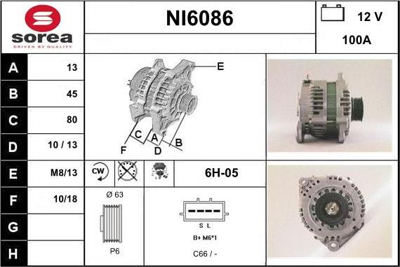 Sera NI6086 - Alternator furqanavto.az