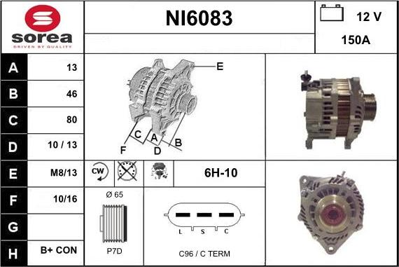 Sera NI6083 - Alternator furqanavto.az