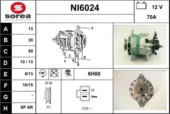 Sera NI6024 - Alternator furqanavto.az