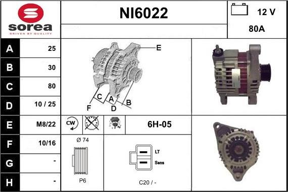 Sera NI6022 - Alternator furqanavto.az