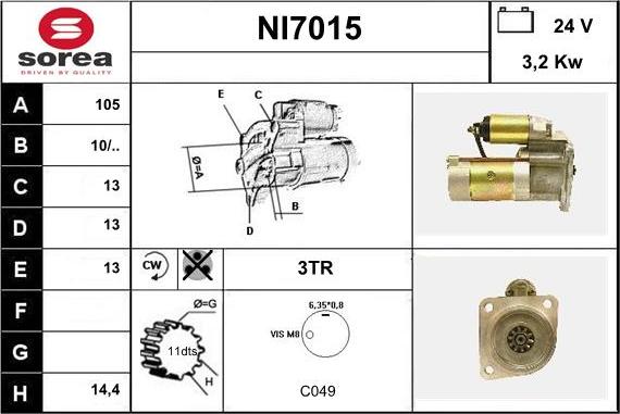 Sera NI7015 - Başlanğıc furqanavto.az