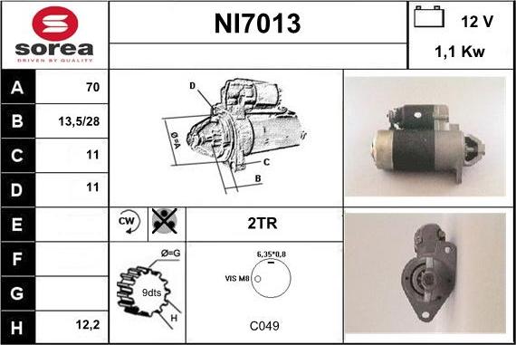 Sera NI7013 - Başlanğıc furqanavto.az