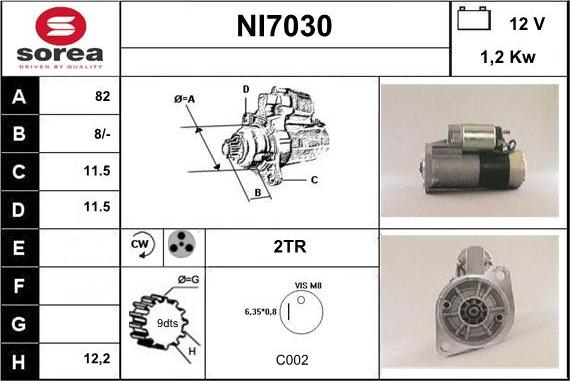 Sera NI7030 - Başlanğıc furqanavto.az