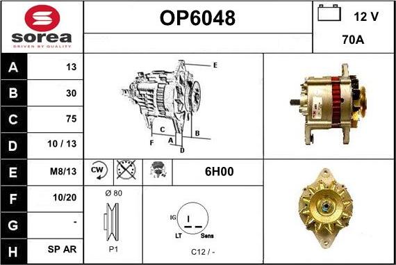 Sera OP6048 - Alternator furqanavto.az