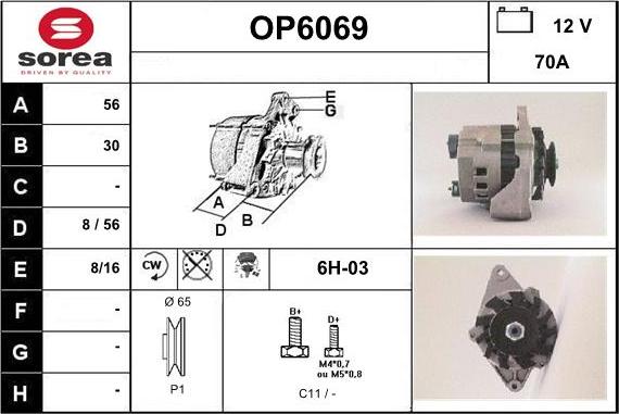 Sera OP6069 - Alternator furqanavto.az