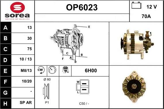 Sera OP6023 - Alternator furqanavto.az