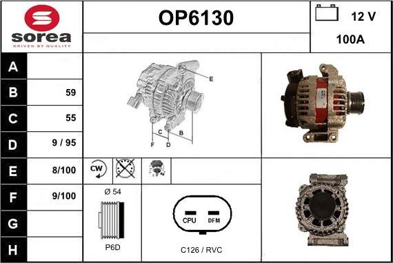 Sera OP6130 - Alternator furqanavto.az