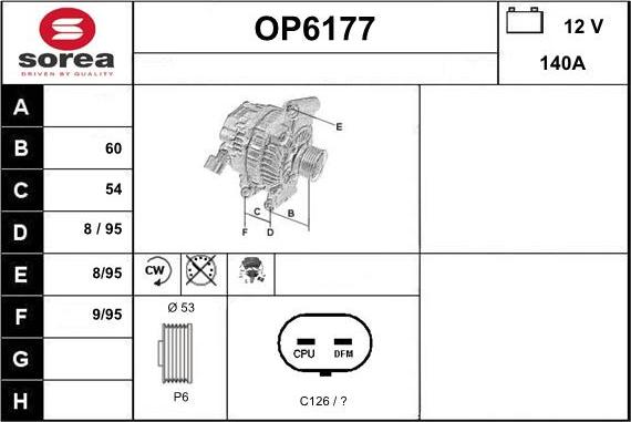 Sera OP6177 - Alternator furqanavto.az