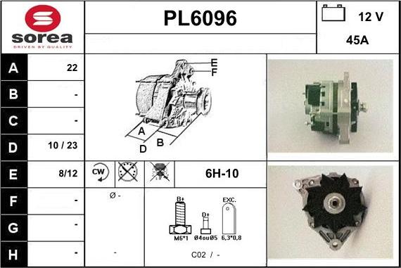 Sera PL6096 - Alternator furqanavto.az