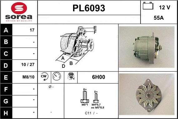 Sera PL6093 - Alternator furqanavto.az