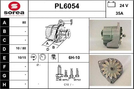 Sera PL6054 - Alternator furqanavto.az