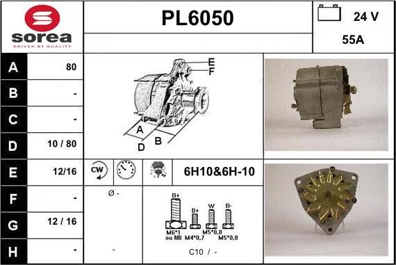 Sera PL6050 - Alternator furqanavto.az