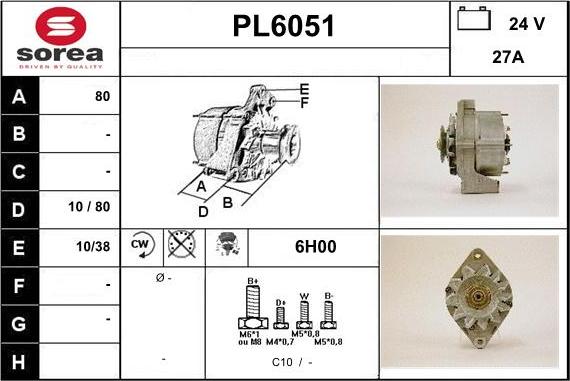 Sera PL6051 - Alternator furqanavto.az