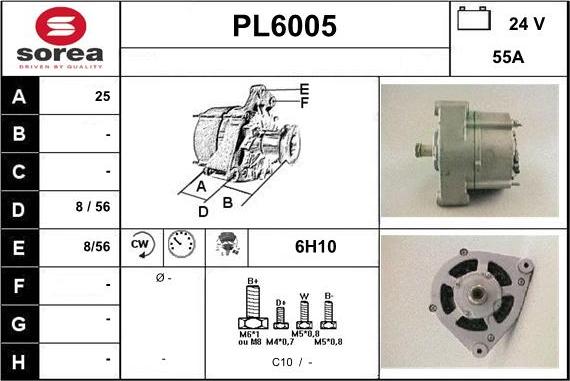 Sera PL6005 - Alternator furqanavto.az