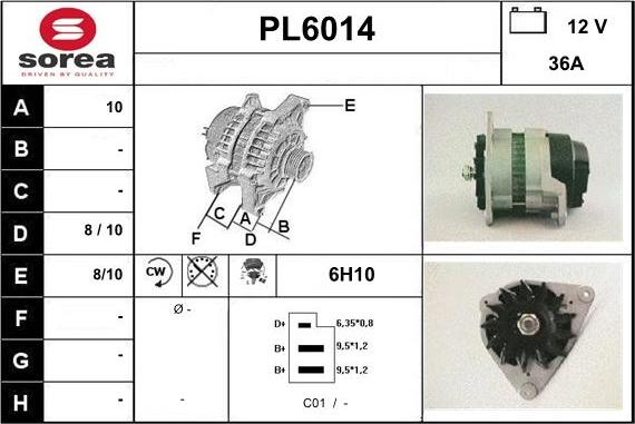 Sera PL6014 - Alternator furqanavto.az