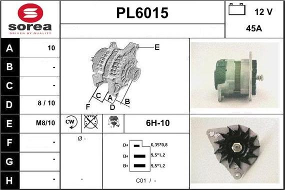 Sera PL6015 - Alternator furqanavto.az