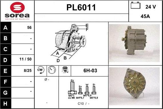 Sera PL6011 - Alternator furqanavto.az