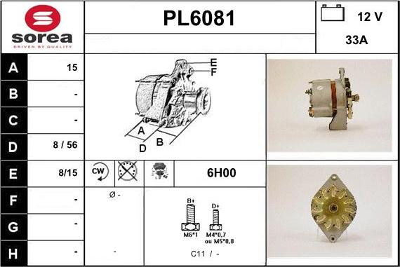 Sera PL6081 - Alternator furqanavto.az