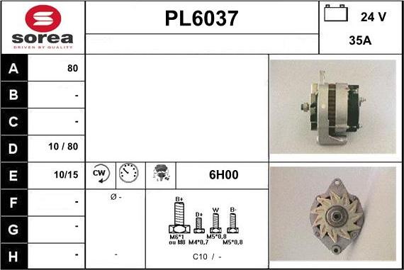 Sera PL6037 - Alternator furqanavto.az