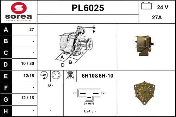 Sera PL6025 - Alternator furqanavto.az