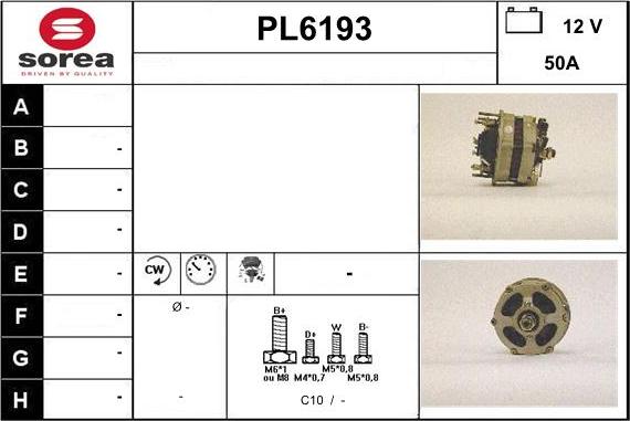 Sera PL6193 - Alternator furqanavto.az