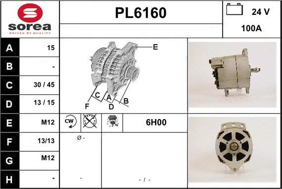 Sera PL6160 - Alternator furqanavto.az