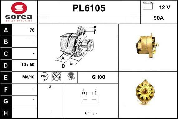 Sera PL6105 - Alternator furqanavto.az