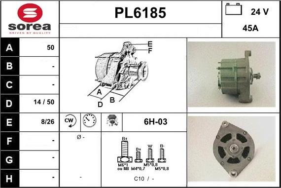 Sera PL6185 - Alternator furqanavto.az