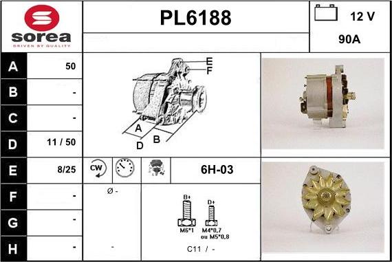 Sera PL6188 - Alternator furqanavto.az