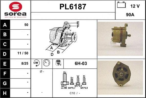 Sera PL6187 - Alternator furqanavto.az