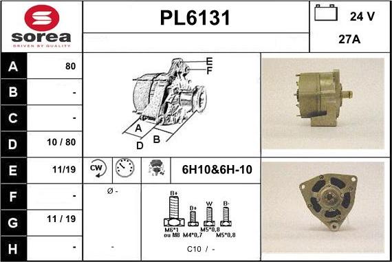 Sera PL6131 - Alternator furqanavto.az