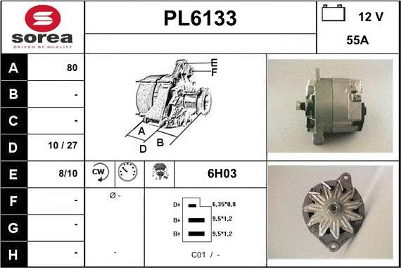 Sera PL6133 - Alternator furqanavto.az