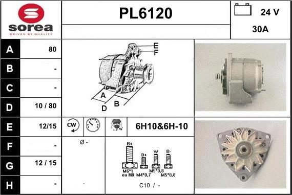 Sera PL6120 - Alternator furqanavto.az