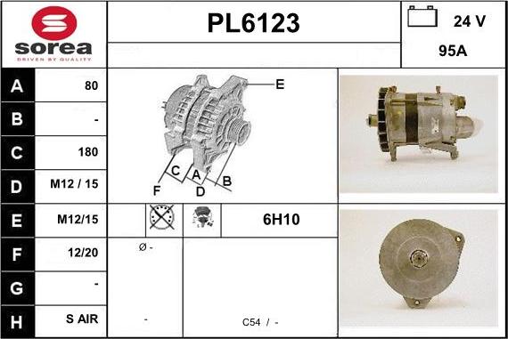 Sera PL6123 - Alternator furqanavto.az